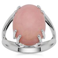 Peruvian Pink Opal Ring in Sterling Silver 6.10cts