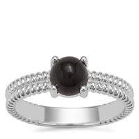 Cats Eye Enstatite Ring in Sterling Silver 1.30cts