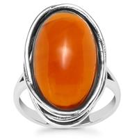 American Fire Opal Ring in Sterling Silver 9.75cts