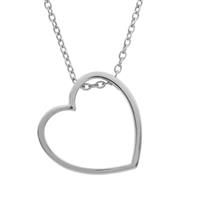 Heart Necklace in Sterling Silver