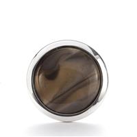 4.65cts Cappuccino Flint Sterling Silver Ring