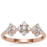 Argyle Diamond Ring in 9K Rose Gold 0.34ct