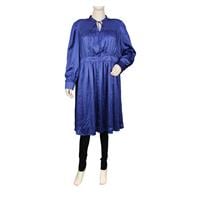 Destello Satin Dress (Choice of 5 Sizes) (Blue)