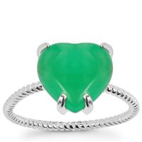 Chrysoprase Ring in Sterling Silver 2.50cts