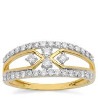 Canadian Diamonds Ring  in 9K Gold 0.51ct