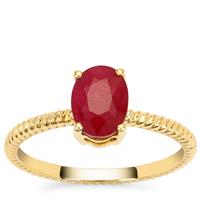 Burmese Ruby Ring in 9K Gold 1.65cts