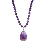 Zambian Amethyst Necklace in Sterling Silver 141.05cts