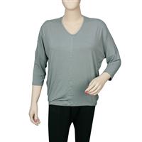 Destello Batwing Jersey Modal Top (Choice of 8 Sizes) (Grey)