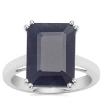 Bharat Blue Sapphire Ring in Sterling Silver 8.62cts