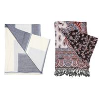 Destello Dyed Jacquard Scarf (Choice of 2 Colors)