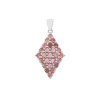 Balas Pink Tourmaline Pendant in Sterling Silver 3.54cts