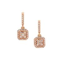 Natural Pink Diamonds Earrings in 9K Rose Gold 0.52ct