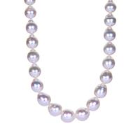 South Sea Cultured Pearl Graduated Necklace in Sterling Silver