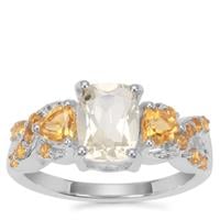 Serenite Ring with Diamantina Citrine in Sterling Silver 1.95cts