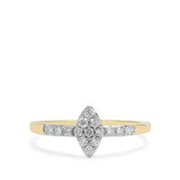 Diamond Ring in 9K Gold 0.28cts