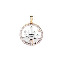 Canadian Diamonds Pendant in 9K Two Tone Gold 0.51ct