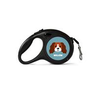 Personalised Red and White Cocker Spaniel Retractable Dog Lead - (Large 7.5m Retractable)