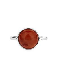 Nanhong Agate Ring in Sterling Silver 4cts