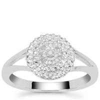 Diamonds Ring in Sterling Silver 0.05ct