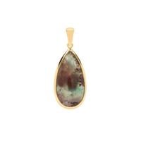 Aquaprase™ Pendant in Gold Plated Sterling Silver 14.20cts