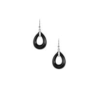Black Onyx Earrings in Sterling Silver 15cts