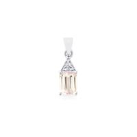 Mawi Kunzite Pendant with White Topaz in Sterling Silver 1.91cts