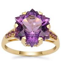 Wobito Snowflake Cut Bahia Amethyst Ring in 9K Gold 7.50cts