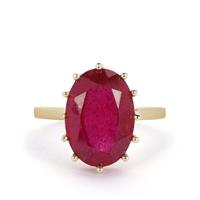 Thai Ruby Ring in 9K Gold 8.31cts (F)