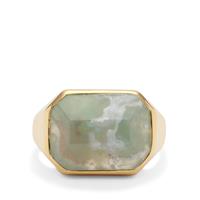 Aquaprase™ Ring in Gold Plated Sterling Silver 11cts