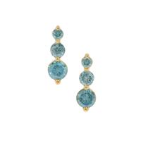 Blue Lagoon Diamond Earrings in 9K Gold 0.75ct