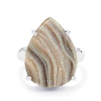 Maranhao Drusy Ring in Sterling Silver 11cts