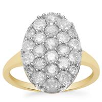 GH Diamonds Ring in 9K Gold 1.70cts