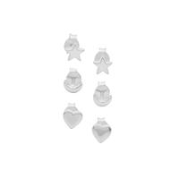 Set of 3 Earrings in Sterling Silver