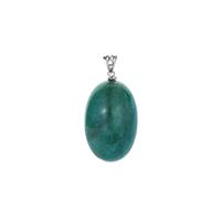 Green Aventurine Pendant in Sterling Silver 86.70cts