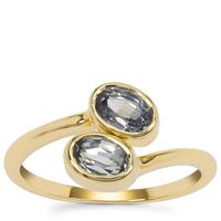 Burmese Silver Spinel Ring in 9K Gold 1.25cts