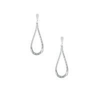 White Topaz Earrings in Sterling Silver 0.55ct