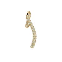 Natural Canary Diamonds Pendant in 9K Gold 0.51ct