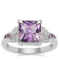 Moroccan Amethyst Ring with African Amethyst in Sterling Silver 2.40cts