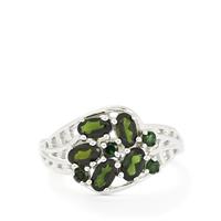 1.21ct Chrome Tourmaline Sterling Silver Ring