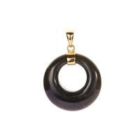 Golden Obsidian Pendant  in Gold Tone Sterling Silver 20cts