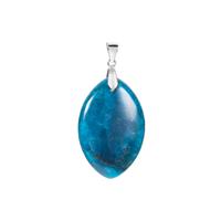 Neon Apatite Pendant in Sterling Silver 28.85cts
