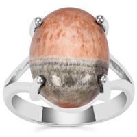 British Barite Ring in Sterling Silver 11cts