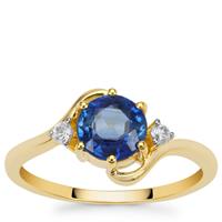 Nilamani Ring with White Zircon in 9K Gold 1.45cts