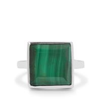 Congo Malachite Ring in Sterling Silver 8.35cts