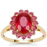 Malagasy Ruby Ring in 9K Gold 3.70cts (F)