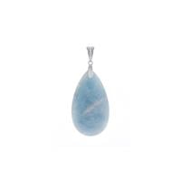 Aquamarine Pendant in Sterling Silver 34.15cts