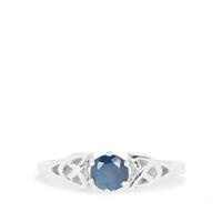 Blue Sapphire Ring in Sterling Silver 0.81ct