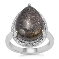 Midnight Astraeolite Ring in Sterling Silver 8.24cts