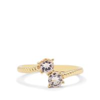 Zambezia Morganite Ring in Gold Plated Sterling Silver 0.69ct