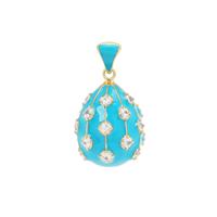 Ratanakiri Zircon Pendant in Gold Plated Sterling Silver 3.85cts